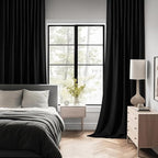 MIULEE Back Tab Blackout Curtains 92 Inch Long 2 Panels Set - Image 2