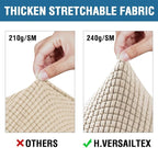 H.VERSAILTEX 3 Piece Stretch Sofa Covers - Image 5