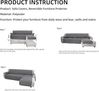 Easy-Going L Shape Sofa Cover Sectional Couch Cover Chaise Lounge Sofa - Image 7