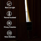 MIULEE Velvet Curtains 63 inch Length 2 Panels - Image 5