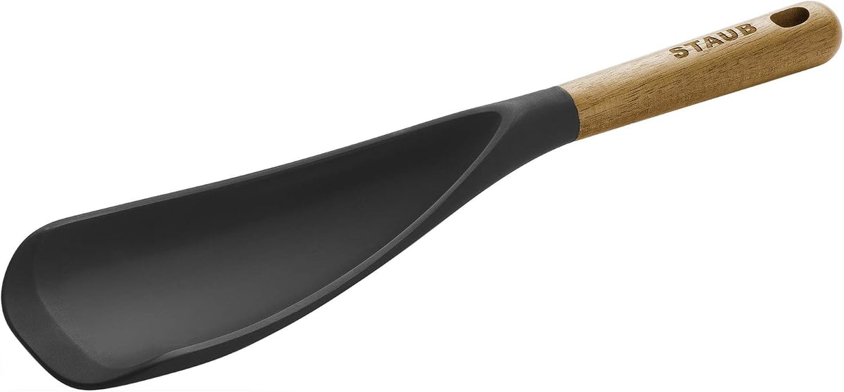 Staub Spatula Spoon with Wood Handle, Multi-Function Kitchen Spoon