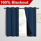 NICETOWN 100% Blackout Short Curtains - Image 2