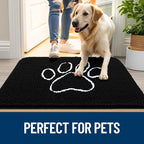 OLANLY Dog Door Mat for Muddy Paws 54x32, Paw Print Design, Absorbs Moisture - Image 6