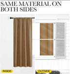NICETOWN Gold Brown Blackout Curtains Panels - Image 6