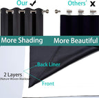 Yakamok Pure White 100% Blackout Curtains - Image 5