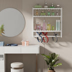 PPN 100% Bamboo Towel Rack Bathroom Storage Shelves Over Toilet Towel Bar