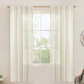 LAMIT Light Filtering Linen Curtains 72 inches Long by LAMIT
