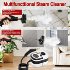 Steam Cleaner, Portable Pressurized Steamer for Cleaning with 14pcs Accessories, 6-Level Adjustable,15s Heat-Up, Handheld Steam Cleaner for Home, Tile, Dirt, Grout, Grease, Car Detailing (03-White)