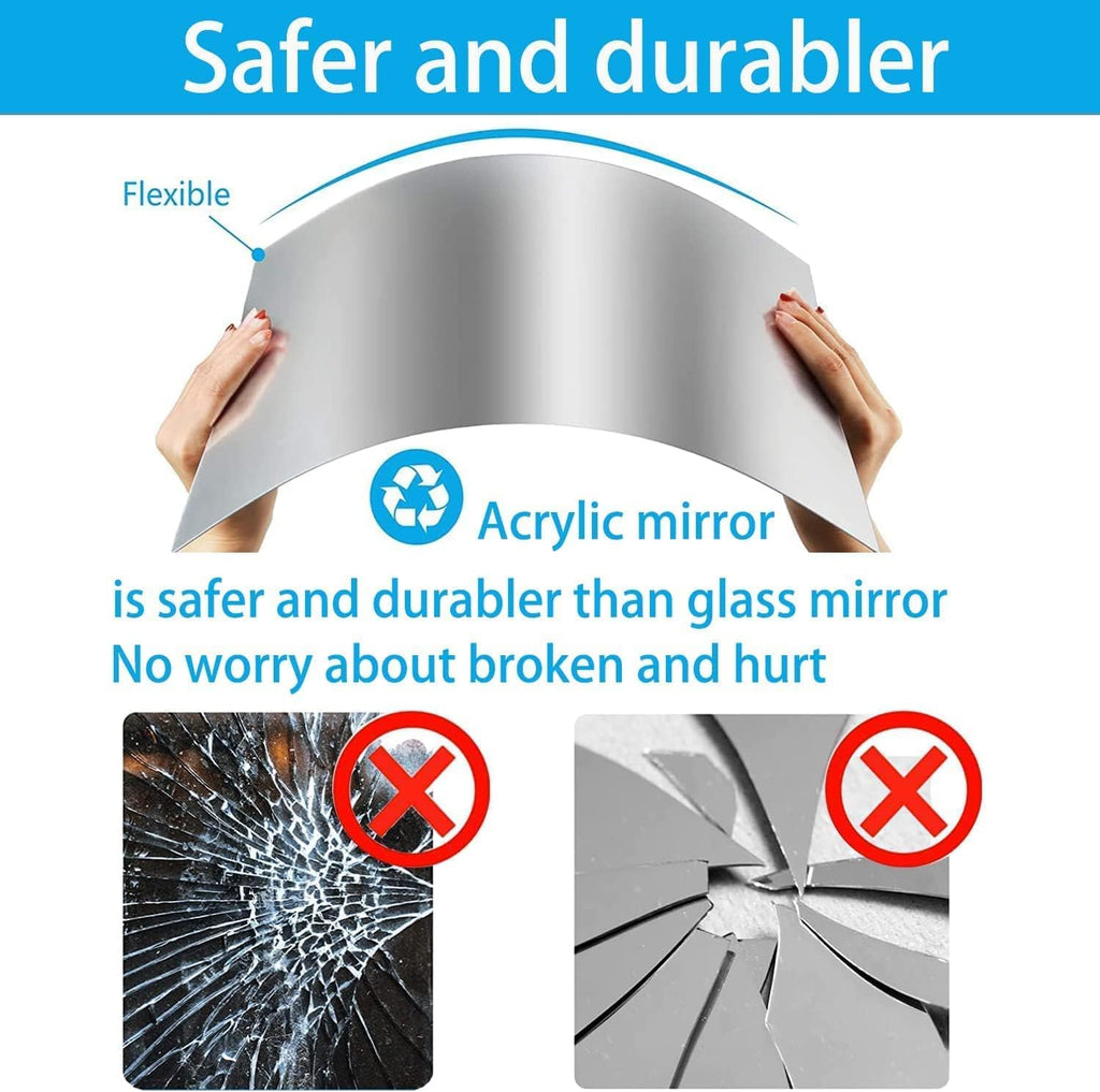 16" x 12" x 1Pcs Acrylic Mirror Sheet, Decorative Wall Mirror