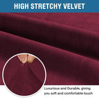 H.VERSAILTEX Stretch Velvet Loveseat Covers - Image 3