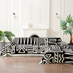 HANDONTIME Boho Sofa Covers for Dogs Black Couch Sofa Covers for 3 Cushion - Image 5