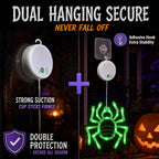 LOLStar Halloween Window Lights, 3 Pack Pumpkin, Spider, Witch Hat Lights