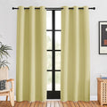 NICETOWN Blackout Curtains for Bedroom, Paler Yellow, 42 W by 80 L, Thermal by NICETOWN