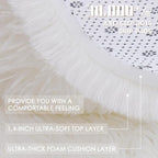 OLANLY 4x11 Area Rugs for Living Room Bedroom, Machine Washable Soft Fluffy - Image 8