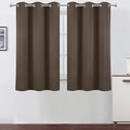 LEMOMO Chocolate Brown Blackout Curtains 38 x 54 Inch Length/Set of 2 Curtain by Lemomo
