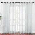NICETOWN Bedroom Sheer Curtains Light Gray by NICETOWN