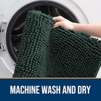 OLANLY Dog Door Mat for Muddy Paws 34x21, Absorbs Moisture and Dirt, Absorbent - Image 5