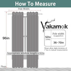 Yakamok Orange 100% Blackout Curtains, Total Blackout Lined Curtain Panels - Image 7