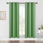 NICETOWN Bedroom Blackout Draperies Panels, 2 Panels, 42 x 72 Inch, Fresh Green by NICETOWN