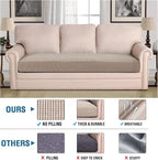 H.VERSAILTEX Super Stretch Individual Seat Cushion Covers Sofa Covers Couch - Image 2