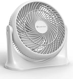 COMFORT ZONE 11" 3-Speed Tabletop Air Circulator Fan with Tilt, Navy