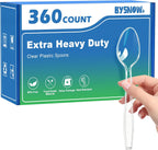 BYSNOW Extra Heavy Duty Plastic Silverware