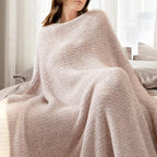 Snuggle Sac Heather Taupe Throw Blanket - Image 6