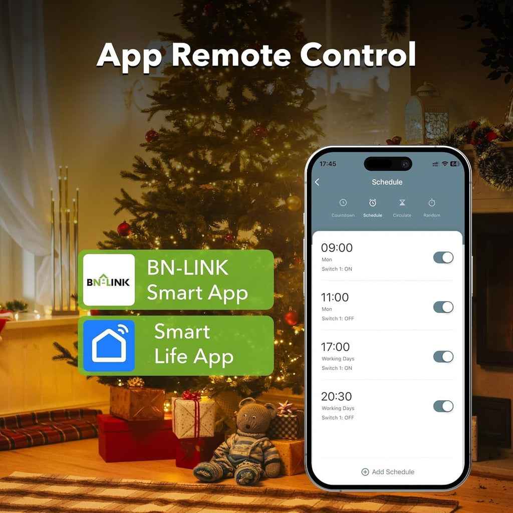 BN-LINK WiFi Heavy Duty Smart Plug Outlet, Work with Smart Life, 2.4G Only