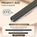 Lounsweer 2 Set Bronze Metal Cord Cover, 60" Segmented