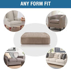 H.VERSAILTEX Velvet Stretch Couch Cushion Cover Plush Cushion Slipcover - Image 7