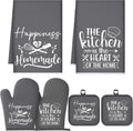 Sratte 6 Pcs Kitchen Decor Accessories Set, Kitchen, Dark Gray