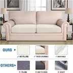 H.VERSAILTEX Super Stretch Individual Seat Cushion Covers Sofa Covers Couch - Image 2