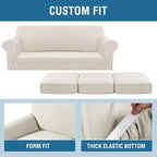 H.VERSAILTEX 4 Piece Stretch Couch Covers - Image 6
