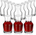 Remagr 12 Pack Wine Carafes Glass Small Single Serving Decanter,6.5 oz