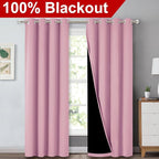 NICETOWN Full Shading Curtains 90" Long 2 Panels Set - Image 2