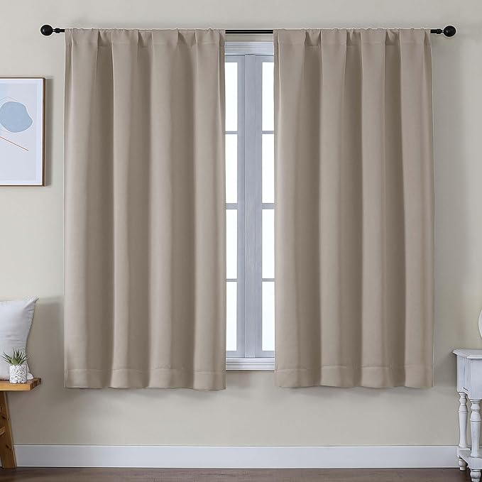 Simplebrand Ava Stone Blackout Curtains by Simplebrand