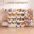 Toy Storage Organizer w Shelves, Bins, Stuffed Animal Storage & Organizer