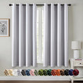 MIULEE Greyish White Blackout Curtains by MIULEE