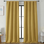 Simplebrand Bright Gold Blackout Curtains by Simplebrand