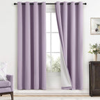 Yakamok Lilac 100% Blackout Curtains 72 Inches Long by Yakamok