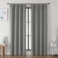 Simplebrand Ava Light Grey Blackout Curtains by Simplebrand