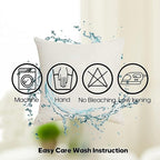 YCOLL Pillow Covers 16x16 Set of 4, Modern Sofa Throw Pillow Cover, Decorative - Image 7