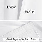 RYB HOME White Velvet Curtains 102 inches - Image 7
