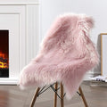 Ciicool Faux Sheepskin Rug Soft Faux Fur Rugs Pink Fluffy Rugs Chair Couch by CIICOOLHomeDeco