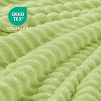 BEDELITE Fleece Throw Blanket for Couch – 3D Ribbed Jacquard Soft and Warm - Image 3