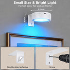 4-Pack Picture Lights for Wall, Rechargeable Wireless Poster Lights, White