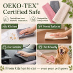 Solyra Non-Toxic Microfiber Kitchen Cleaning Cloths, 6 Pack, 12 x 12 in