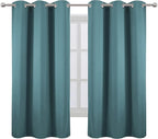 LEMOMO Sea Teal Thermal Blackout Curtains/38 x 63 Inch/Set of 2 Panels Room - Image 2
