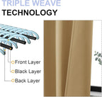 Simplebrand Ava Gold Blackout Curtains - Image 4