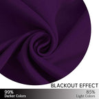Yakamok Blackout Curtains Room Darkening Thermal Insulated - Image 6